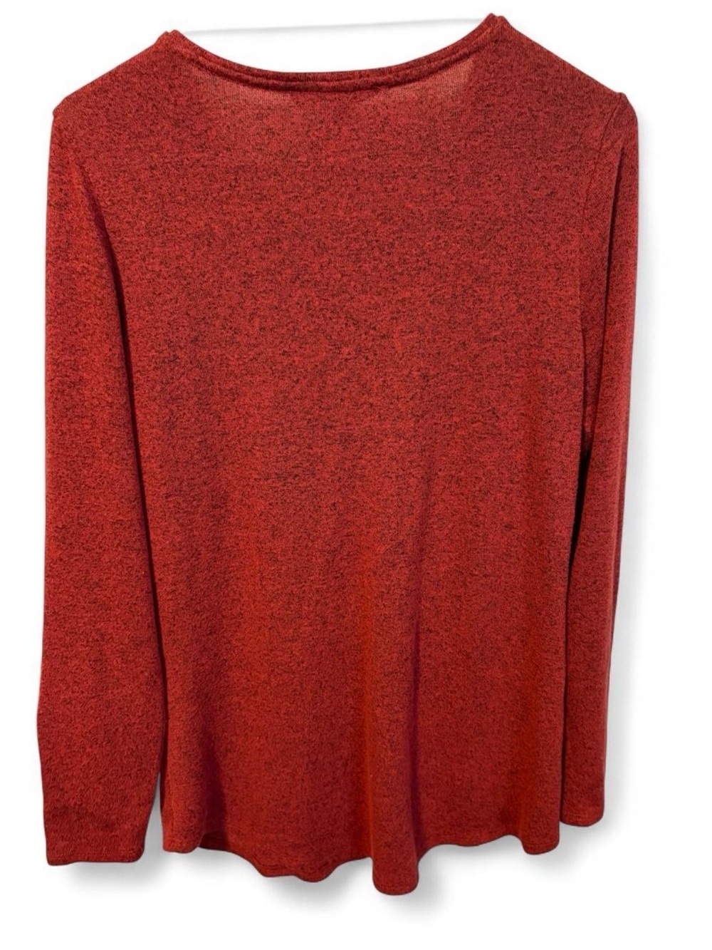 Workshop Republic Clothing Women's Red Half-Zip Long Sleeve Top - Picture 3 of 4